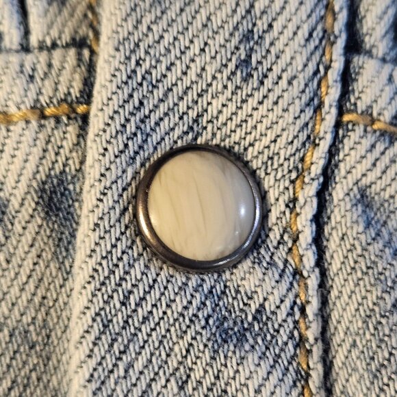 Rails Light Denim Letta Mini Dress S Flutter Sleeve Boho Cottage Core Minimalist - Picture 9 of 14